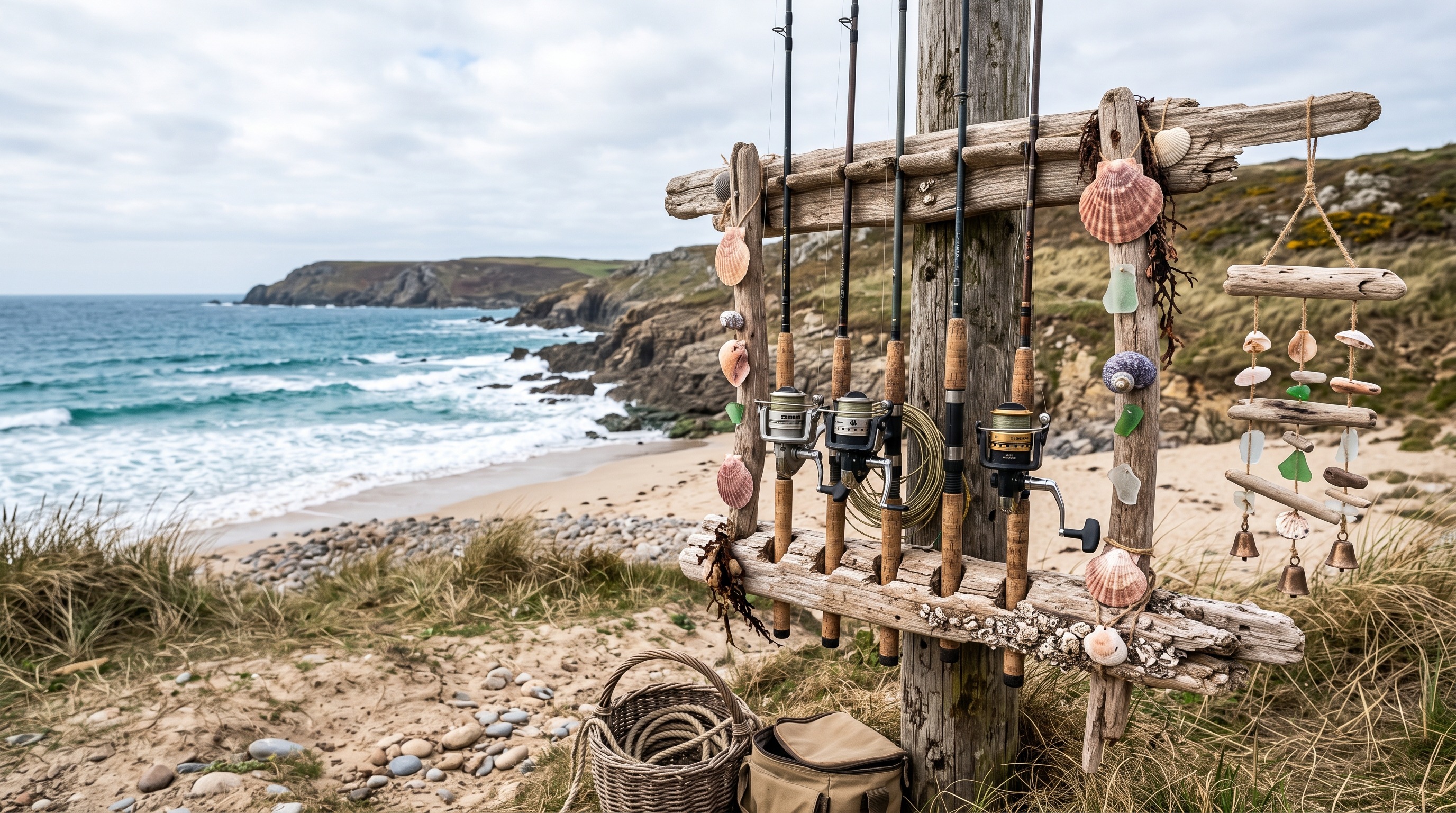 Driftwood & shell work