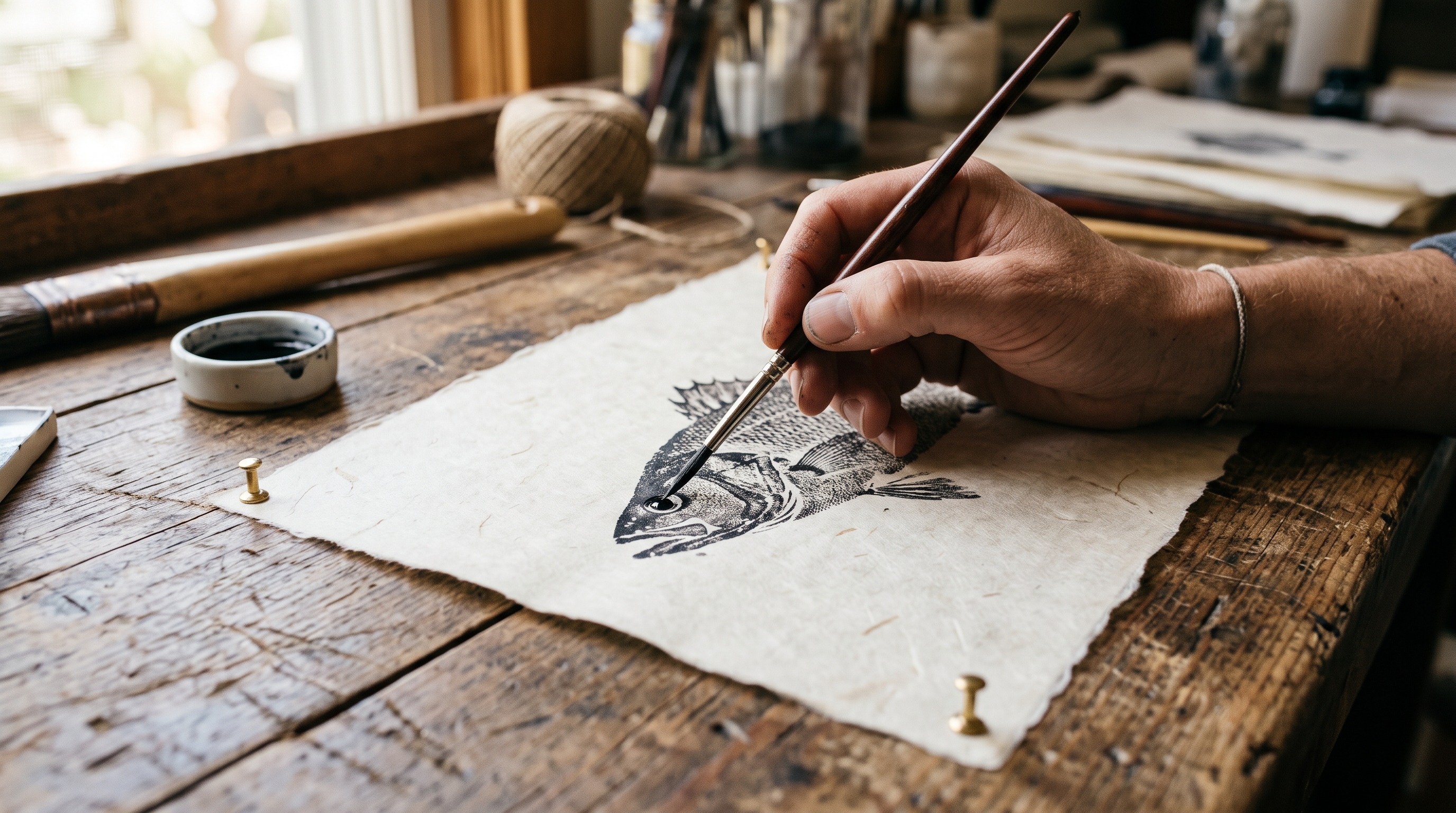 Paint the eye, sign the print
