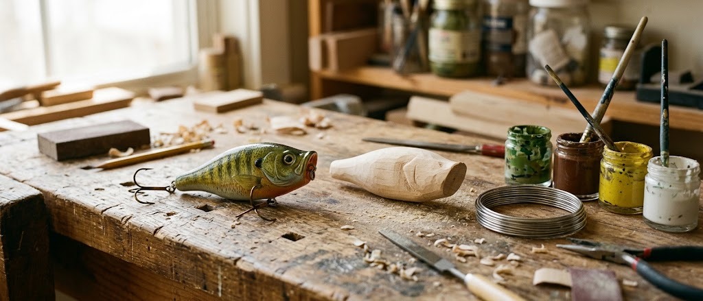 Carve a wooden lure