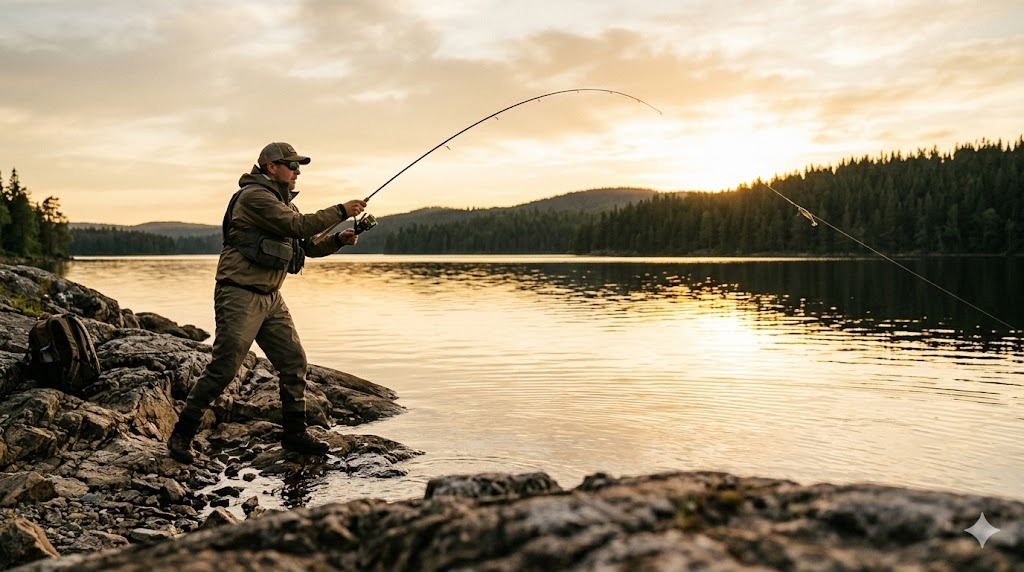 Spin fishing